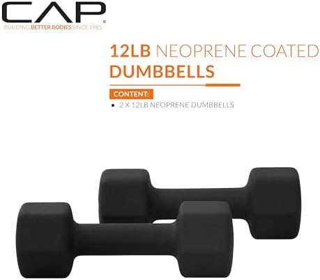 CAP Barbell Neoprene Dumbbell Weights Pairs & Sets | Multiple Colors