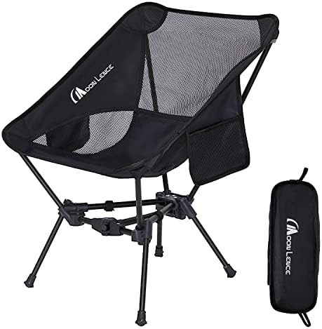 MOON LENCE Portable Camping Chair Backpacking Chair - The 4th Generation Ultralight Folding Chair - Compact, Lightweight Foldable Chairs for Hiking Mountaineering, Beach