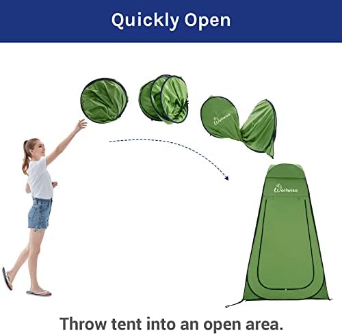 WolfWise Pop Up Privacy Shower Tent