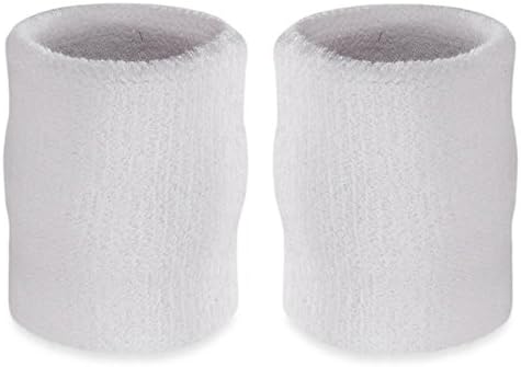 Suddora Arm Sweatbands, Absorbent and Breathable Thick Cotton Bands for Working Out, Gymnastics, Basketball, Tennis, and Football, Multiuse 4-inch Wristbands for Costumes and Cosplay