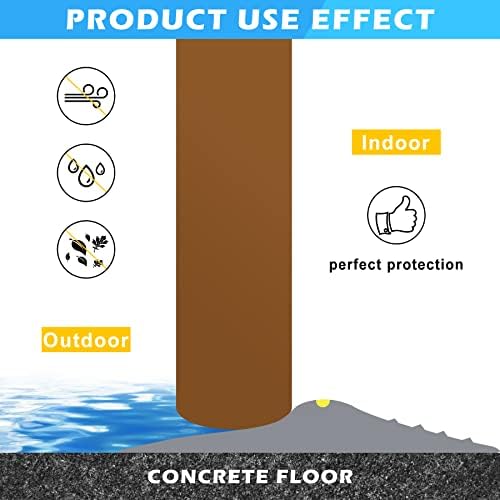 Papillon Garage Door Bottom Seal Strip, Weatherproof EPDM Rubber Threshold, Fits All Standard Doors, Easy for DIY Homeowners, No Adhesive (10Ft, Grey)