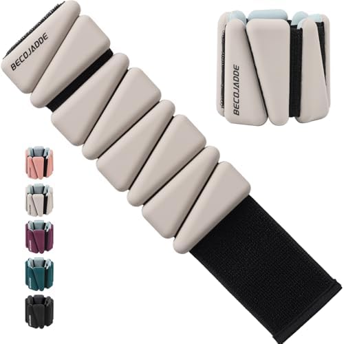 Wrist Ankle Weights Set of 2(1 lb/2 lbs Each) Adjustable Weights Training Intensity for Strength Training Walking Running Yoga Pilates Jogging for Women Men