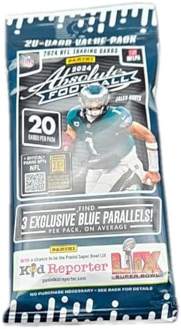2024 Panini Absolute Football NFL 20 Card Jumbo Value Trading Card Pack