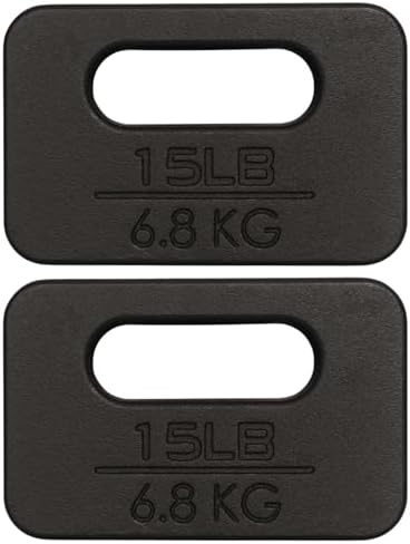 Yes4All Cast Iron Ruck Weight, Weighted Plate for Rucking, Swings, Squat, Strength Training - Multiple Weights: 10LB to 45LB