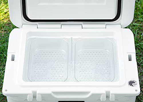 BEAST COOLER ACCESSORIES Dry Goods Tray - Pack of 2 Durable Plastic Cooler Organizer Compatible with Yeti Tundra 35 and 45 - Cooler Rack and Divider for Dry Storage
