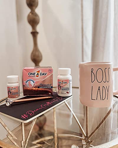 One A Day Women’s Prenatal Advanced Complete Multivitamin with Brain Support* with Choline, Folic Acid, Omega-3 DHA & Iron for Pre, During and Post Pregnancy, 60+60 Count (120 Count Total Set)