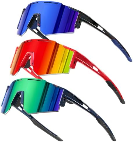 5PACK Polarized Kids sunglasses Youth Softball Cycling Sports Sun Glasses Boys Girls UV400 Protection Goggles
