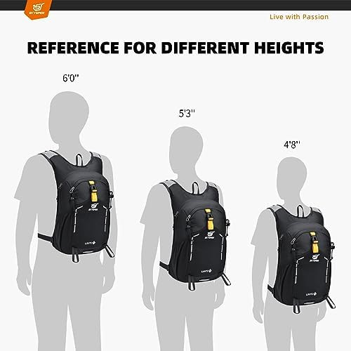 SKYSPER Small Hiking Backpack - 15L Travel Daypack Lightweight Bag Water Resistant Hiking Backpacks for Women Men