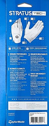 TaylorMade Men's Stratus Tech Golf Glove (Pack of 2)