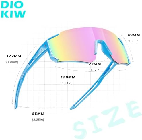 3PACK Kids Sunglasses Polarized Youth Baseball Sunglasses Boys Girls Softball Cycling UV400 Protection Goggles