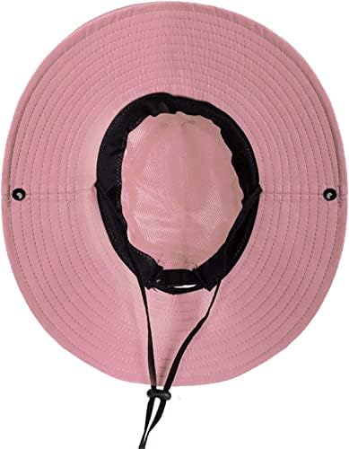 ZOORON Women's Ponytail Safari Sun Hat,Wide Brim UV Protection Outdoor Bucket Hat,Foldable Beach Summer Fishing Hat