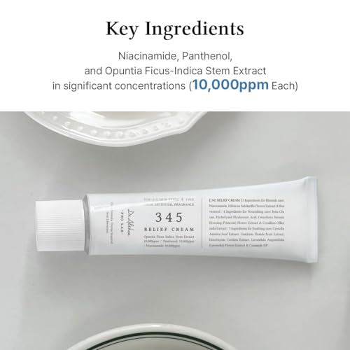 Dr.Althea 345 Relief Cream - Face moisturizer, Acne-Prone Skin, Oily Skin, Post Acne, Soothing, Hydration, Korean skincare, Ointment cream, Artificial Fragrance & Colorants Free, Vegan (Light yellow)