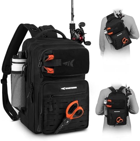 KastKing BlowBak Tactical Fishing Sling Tackle Bag - Lightweight Fishing Backpack - Storage for Gear and Equipment - Gift for Men