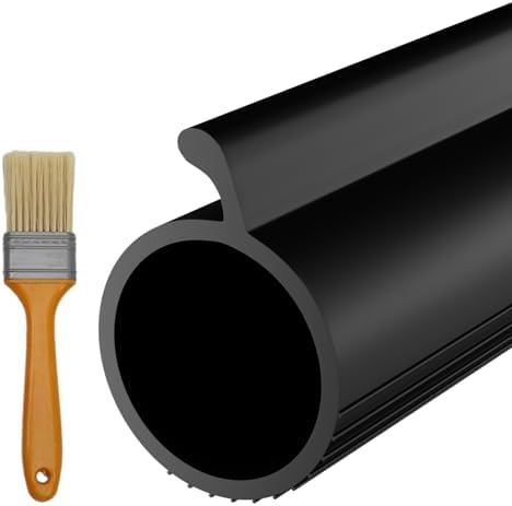 Garage Door Seal P Bulb – 16.5ft Flexible Weatherproof TPE Seal for Single-Channel Doors, Easy DIY Installation, Extreme Temperature Protection, Prevents Drafts, Noise Reduction, Saves Energy