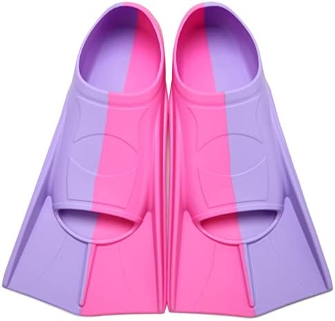 Kids Swim Fins,Short Kids Fins Youth Swimming Flippers for Lap Swimming Training for Children Girls Boys Beginners
