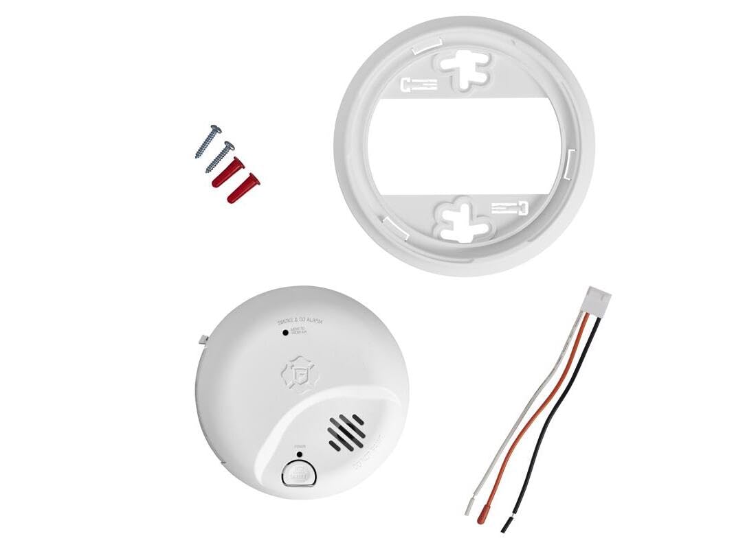 First Alert 10 Year Back Up Hard-Wired w/Battery Back-Up Ionization Smoke and Carbon Monoxide Detect