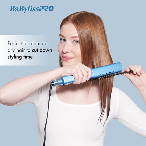 BaBylissPRO Nano Titanium Ionic Flat Iron Hair Straightener, 1 1/2" Hair Straightener Iron for Smooth, Shiny, Frizz- Free Hair and All Hair Types