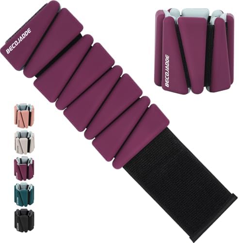 Wrist Ankle Weights Set of 2(1 lb/2 lbs Each) Adjustable Weights Training Intensity for Strength Training Walking Running Yoga Pilates Jogging for Women Men