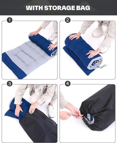 Sportneer Cots for Sleeping, Camping Cots for Adults with Mattress Max Load 450 LBS Heavy Duty Folding Portable Bed with Padded for Camping Tent Office Outdoor Travel Sleep Over