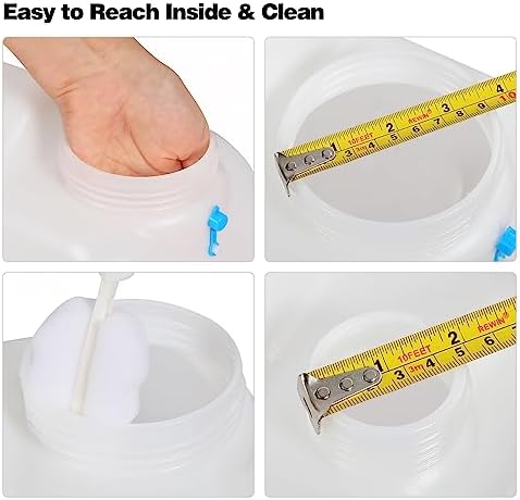 REDCAMP 5 Gallon/18.5L Portable Water Container with Spigot - Camping & Emergency Water Storage for Car, Hiking, Hurricane Supplies