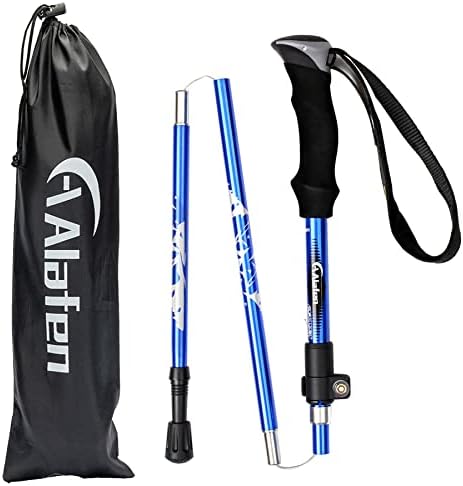 Aluminum Collapsible Ultralight Travel Trekking Hiking Pole for Men and Women
