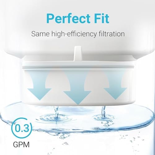 Replacement for All Waterdrop Pitcher and Dispenser Filtration Systems, Fits Waterdrop WD-PF-01A Plus, Reduces PFAS, PFOA/PFOS, Chlorine, Last Up to 200 Gallons (Pack of 4), AQUA CREST