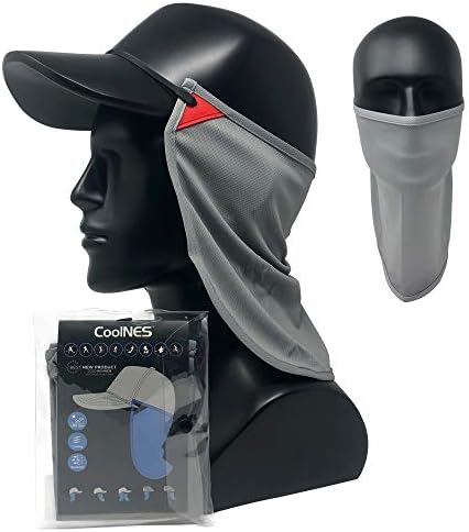 UV Sun Protection Neck Drape Adjustable Multifunctional 2 in 1 Face Covering for Outdoor Fishing - Unisex