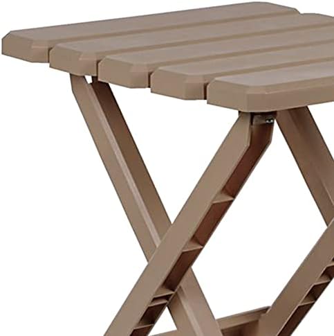 Camco 21045 Small Quick-Folding Adirondack Table, Plastic, Taupe