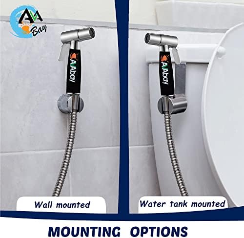 AVAbay® Sink Faucet Handheld Bidet Sprayer for Toilet I Bidet Attachment for Warm & Cold Water I Long 80" Hose Perfect for Feminine Hygiene, Cloth Diaper, Bathroom Toilet Cleaning