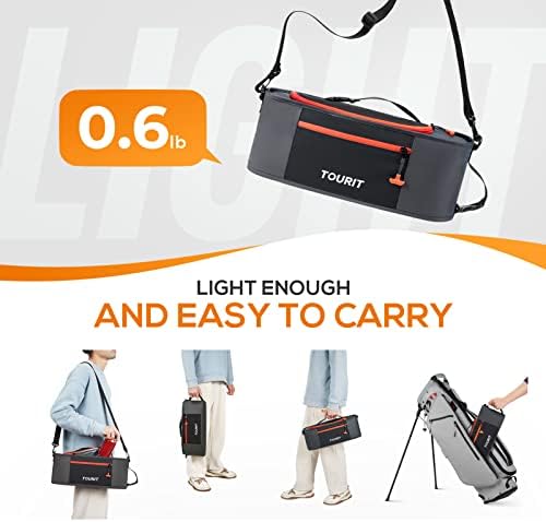 TOURIT Cooler Bag - 6-Can Insulated Sleeve, Small Soft Golf Accessories for Men, Fits Discreetly in Golf Bag