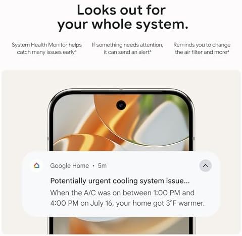 Google Nest Learning Thermostat (4th Gen, 2024) with Nest Temperature Sensor - Energy Saving Smart Thermostat with Adaptive Eco - Works with Alexa and Google Home App - Polished Gold