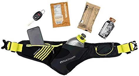 Nathan Peak Hydration Waist Pack with Storage Area & Run Flask 18oz – Running, Hiking, Camping, Cycling