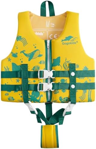 Gogokids Toddler Swim Vest, Kids Floaties – Boys & Girls Buoyancy Jacket, Swimming Aid for Pool & Beach, Fits 2-8 Years / 22-60 lbs
