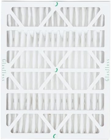 Glasfloss 20x25x4 MERV 10 (FPR 5-6) 4" Inch Pleated Air Filters Box of 3. Actual Size: 19-1/2 x 24-1/2 x 3-3/4