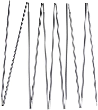 Preassembled Tent Poles Replacement, Gray 7001 T6 Heated Aluminum Tent Poles 1 Pole Pack