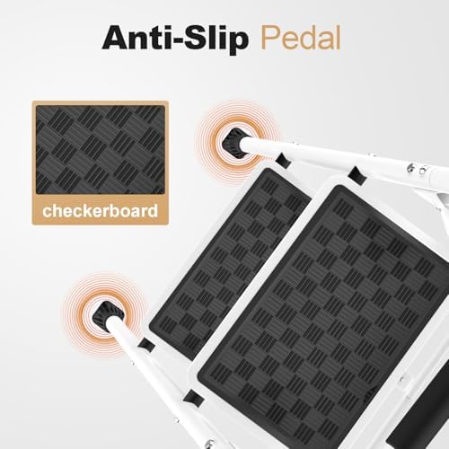 HBTower 2 Step Ladder,2 Step Stool for Adults Folding Step Stool with Cushioned Handle with Wide Anti-Slip Pedal Ergonomic Design