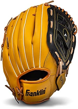 Franklin Sports Baseball + Softball Gloves - Field Master Adult + Youth Baseball + Softball Gloves - Right Hand + Left Hand Gloves - Infield + Outfield Mitts - Multiple Sizes + Colors