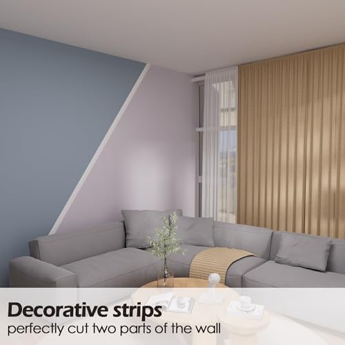 Wall Corner Protector & Edge Guard, Peel and Stick Wall Trim Moulding Inside & Outside Corner Molding Trim Caulk Strip, Self Adhesive Trim for Wall Edge,Ceiling, Countertop, 1.6” W x20’ L,White