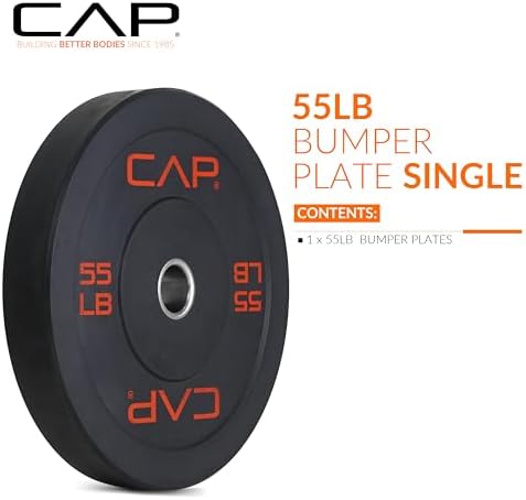 CAP Barbell Rubber Olympic Bumper Plate | Multiple Options/Colors