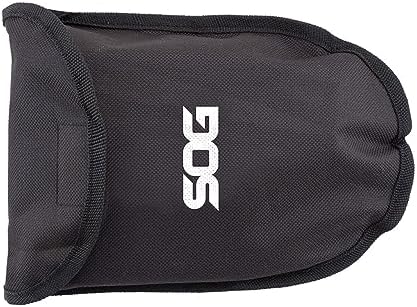 SOG Entrenching Tool- 18.25 Inch Folding Survival Shovel with Wood Saw Edge and Tactical Shovel Carry Case- Black (F08-N)