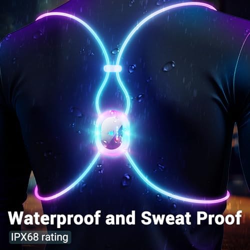 Running Lights For Runners, Reflective Running Vest, Reflective Running Gear Walking Vest For Women, Night Running Gear, Light Up Running Vest, Gifts For Runners, Safety Running Vest For Women & Men