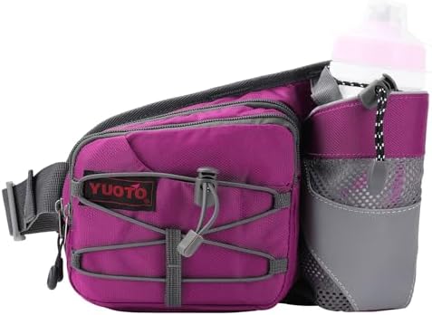 Waist Pack with Water Bottle Holder for Running Walking Hiking Fanny Pack Hydration Belt