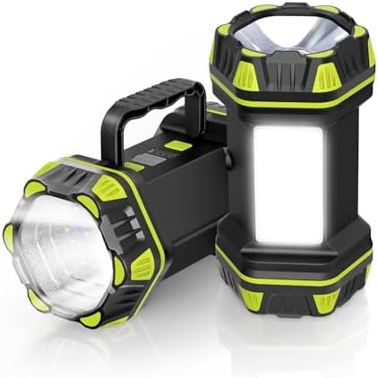 AlpsWolf 2 Pack Camping Lantern Rechargeable, LED Camping Flashlight, 4800 Capacity, 8 Modes Portable Camping Light for Emergency, Hurricane,Hiking, Power Outages, Camping Essentials