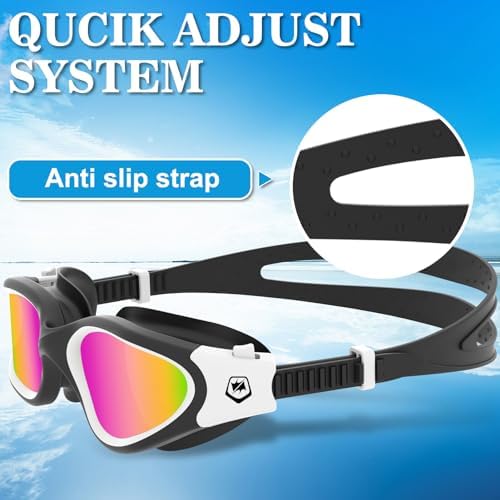 WIN.MAX Polarized Swimming Goggles Swim Pool Goggles Anti Fog Anti UV No Leakage Clear Vision for Men Women Adults Teenagers