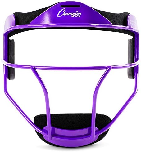Champion Sports Steel Softball Face Mask - Classic Fielders Masks for Adults - Durable Head Guards - Premium Sports Accessories for Indoors and Outdoors - Multiple Styles