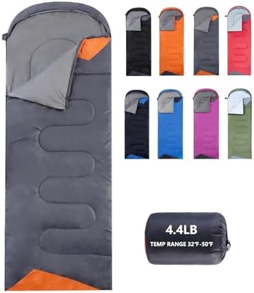 Sleeping Bags for Adults Backpacking Lightweight Waterproof- Cold Weather Sleeping Bag for Girls Boys Mens for Warm Camping Hiking Outdoor Travel Hunting with Compression Bags