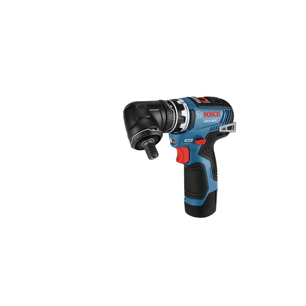 BOSCH GSR12V-300FCB22 12V Max Drill/Driver with 5-In-1 FlexiClick System with (2) 2.0 Ah Batteries