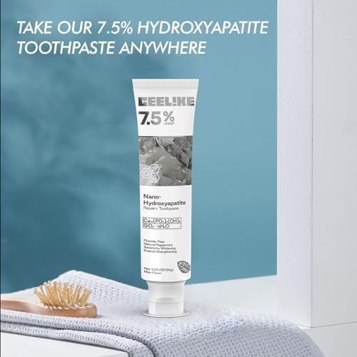 CEELIKE Hydroxyapatite Toothpaste for Advanced Enamel Protection, Gentle and Effective Formula, Fluoride-Free Toothpaste for Sensitive Teeth, 4.23oz (3)