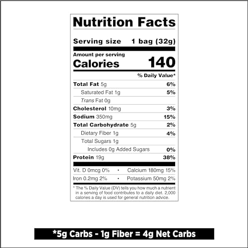 Quest Nutrition Sour Cream & Onion Protein Chips, 19g Protein, 4g Net Carbs, Low Carb, Gluten Free, 1.1 oz (Pack of 12)