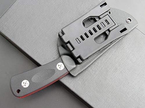 Eafengrow EF121 EDC Fixed Blade Knife D2 Blade Steel G10 Handle with Kydex Sheaths for Outdoor Activities Camping